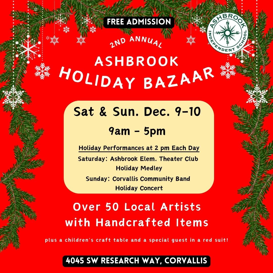 Holiday Bazaar Ashbrook Independent School
